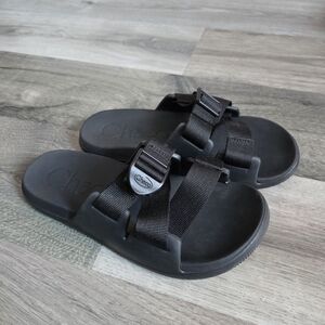 Chaco Black Adjustable Slide Sandals